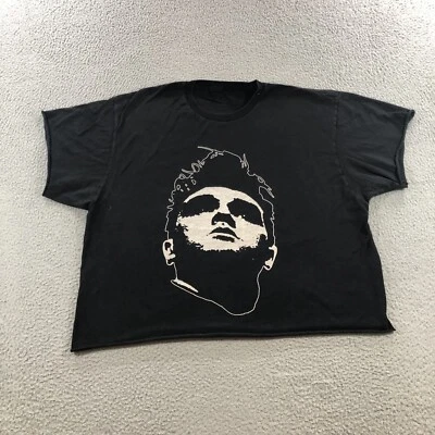 Camiseta Morrissey Mujer XL Negra Cara Grande Corte Tultex Recortada Foto 1 de 4