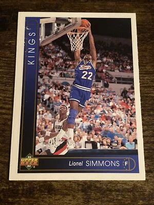 1993-94 Upper Deck Sacramento Kings Basketball Card #99 Lionel Simmons L8710* - Image 1 of 2