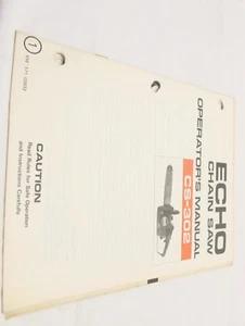 Echo Kioritz Kettensäge CS-302 Bedienungsanleitung - Bild 1 von 4