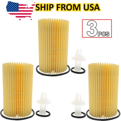3x Engine Oil Filter For Toyota Land Cruiser Sequoia Tundra 08-2021 04152-YZZA4 Foto 1 de 4