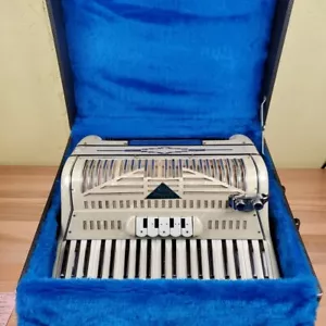 Acordeón Colombo Grande Vox Hecho en Italia 41 Llaves/120 Botones/5 Registros Estuche - Imagen 1 de 24