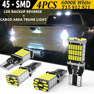 LED Cargo/Trunk+Third Brake Light Bulb White T15 for RAM 1500 2500 3500 Combo 4x - Imagen 1 de 14