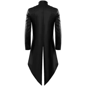 Herren Retro Gothic Jacke Gehrock Steampunk Victorian Morning Steampunk - Bild 1 von 11