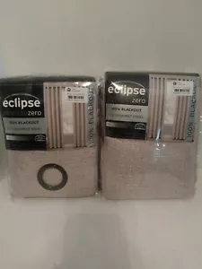 2 Eclipse Ösen oben 100 % Verdunkelung Fenster Vorhang Paneele in Rouge Pink 53"x 63" - Bild 1 von 6