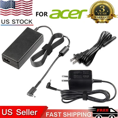 Cargador de CA de 45 W/65 W para Acer Chromebook A13-045N2A N15Q9 C731 C738T N15Q8 CB3-532 Foto 1 de 4