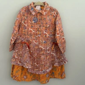 Vestido de franela de béisbol vintage naranja aceilily robot espacial 98/3 - Imagen 1 de 8