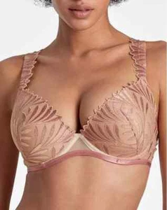 AUBADE SENSORY ILLUSION SOUTIEN GORGE COQUE PLUNGE TAILLE 85C ROSE REF RCN08 - Picture 1 of 8