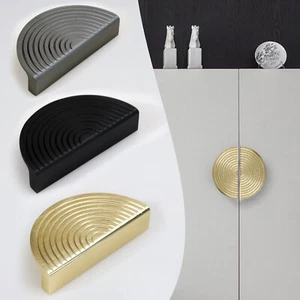 Half Circle Moon Drawer Cabinet Pull Cupboard Door Handles Kitchen Knob Decor - Picture 1 of 19