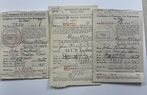 3 1927 29 32 Springfield, Ohio Oldtimer BMV Kfz Zulassungen Oldsmobile - Bild 1 von 7