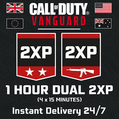 1 Hour Call Of Duty Dual 2XP 2WXP Codes (4x15 Minutes) Instant Vanguard Global • 4.83€