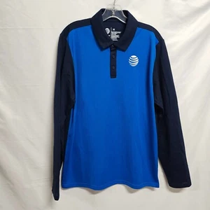 AT&T Polo manica lunga uomo taglia M blu - Foto 1 di 8
