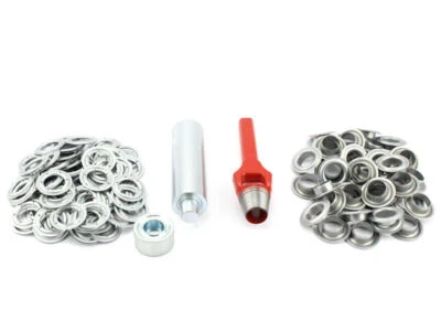 Profi Ösenset 20mm x 50 Ösen verzinkt DIN7332 Locheisen Ösenwerkzeug Ösenstempel - Bild 1 von 2