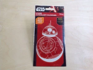 Star Wars Das Erwachen der Macht -- BB-8 Droiden Sticker / Aufkleber LEUCHTET im Dunkeln - Bild 1 von 2