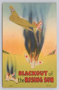 Verdunkelung der aufgehenden Sonne WWII Militär Humor Postkarte - Bild 1 von 2