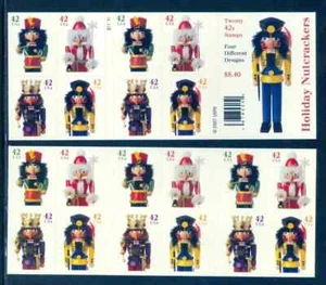 SFSTAMPS US Sc 4360-4363b HOLIDAY NUTCRACKERS Bklt Pane of 20 Stamps 42¢ NH 2008 - Picture 1 of 1