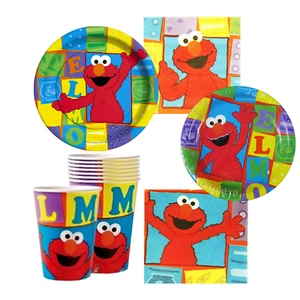 SESAME STREET Elmo Loves You PARTY BUNDLE FOR 8 GUEST (1) Birthday Party Elmo - Picture 1 of 1