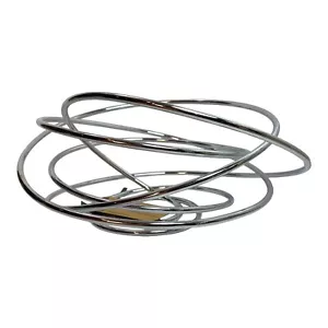 Black + Blum Contemporary 10" Fruit Bowl Single Loop Chromed Stainless Steel New - Picture 1 of 7