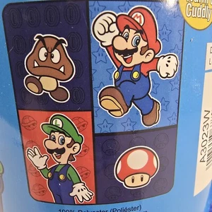 Nintendo Super Mario Bros Plush Throw Fleece Blanket 46x60 2012 New - Picture 1 of 7