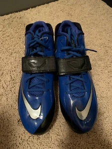 NEW Mens Nike CJ Strike 2 TD Calvin Johnson Football Cleat - Royal Blue/Black/Si - Picture 1 of 7