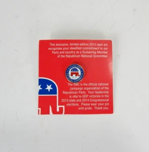 BRANDNEU 2013-14 Limitierte Auflage Republikanische Anstecknadel - Bild 1 von 4