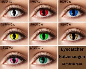 Farbige Katzenaugen Kontaktlinsen verschiedene Varianten und Farben - Bild 1 von 22