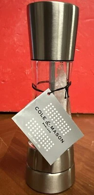 Molinillo de sal gourmet Cole & Mason Derwent, acero inoxidable plateado 😃😃 Foto 1 de 4