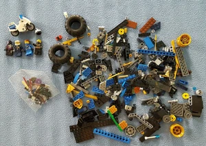 Bulk Loose Lego Mindstorms Bricks pieces parts some Minifigs police motorcycle - Picture 1 of 8