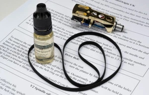 Gold Headshell, Stylus, Belt, Oil Kit for SONY PS-1350, PS-1700, 23 - Picture 1 of 8