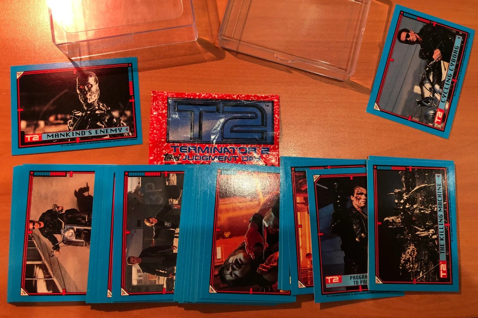 1991 Topps Terminator 2  T-2  Complete 44 sticker/puzzle  card set. - Image 1 of 1