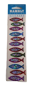 Vintage Hambly prismatisches christliches Symbol Fisch Aufkleber Sammelalbum Neu aus altem Lagerbestand - Bild 1 von 2