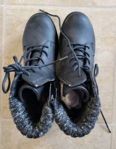 Unionbay Stockholm Black Booties Size 7.5 New Women Shoes Lace Up - Picture 1 of 6