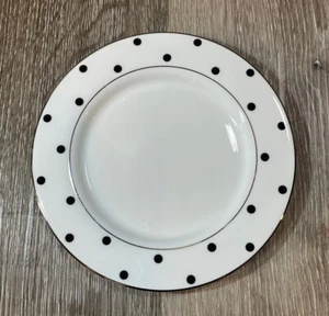 Lenox, Kate Spade, Larabee Road, Tidbit Plate (large black dot) ~new~ - Picture 1 of 3