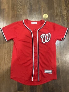 Washington Nationals #31 Max Scherzer Youth Size Medium With World Series Patch - Picture 1 of 6