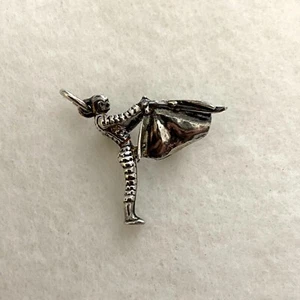 Sterling Silber 925 3-dimensionaler spanischer Stierkämpfer Matador Torero Charm - Bild 1 von 14