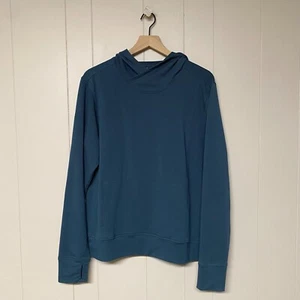 Women's Marmot Cross Neck Hoodie, Teal, XL. - Picture 1 of 7