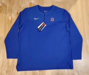 Nike Chicago Cubs On-Field Dri-FIT Half-Zip UV Top Sz XL Blue Men’s - Picture 1 of 11