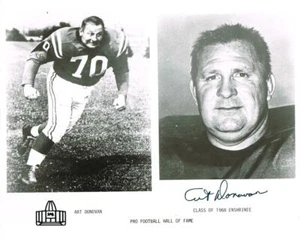 Original Autograph PSA/DNA of Art Donovan of the Balt. Colts 8x10 combo shot, #2 - Picture 1 of 2