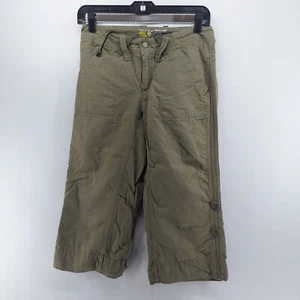 mountain hard wear pants size 2 hiking outdoor walking roll up leg capri - Picture 1 of 10