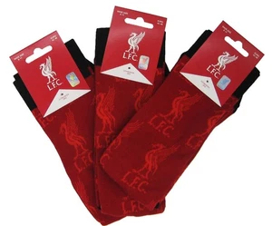 Liverpool FC 3 Pack All Over Print Socks 8-11 - Picture 1 of 1
