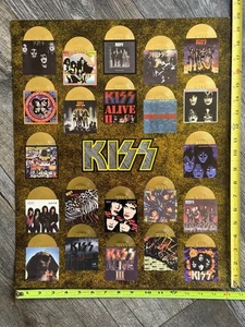 KISS Card Set Neca Uncut Sheet Mini Gold Record Album Set Vintage Kiss 1998 - Picture 1 of 5