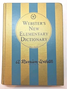 Webster's New Elementary Dictionary 1965 Hardcover - Picture 1 of 9