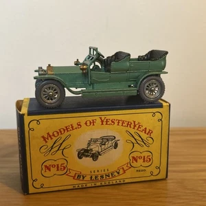Matchbox Models Of Yesteryear - Y15 1907 Rolls Royce Silver Ghost - Issue 2 - C - Picture 1 of 12