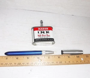 Vintage 1950s MARSH CO Model 77 FELT POINT MARKER PEN with Ink Can - Picture 1 of 2