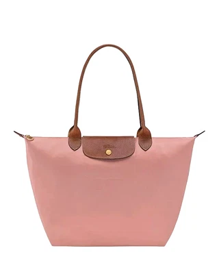 NWT LONGCHAMP Le Pliage Large Nylon Shoulder Tote 1899089 PINK TEA AUTHENTIC - Image 1 of 4