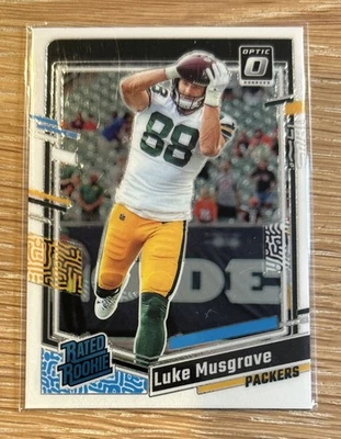 2023 Donruss Optic Rated Rookie #241 Luke Musgrave RC  Green Bay Packers - Image 1 of 2