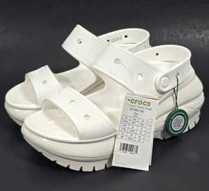 Crocs CLASSIC MEGA CRUSH PLATEAUSANDALEN DAMEN 7 WEISS 207989-100 NEU MIT ETIKETT - Bild 1 von 15