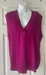 Marks & Spencer Women's Magenta Top Size 16 Excellent - Picture 1 of 7
