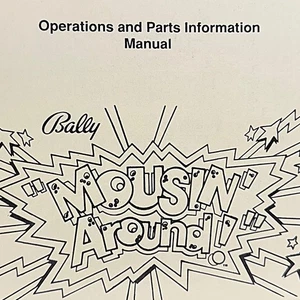 Bally Mousin' Around Pinball Machine Game Manual Schematics - Picture 1 of 3