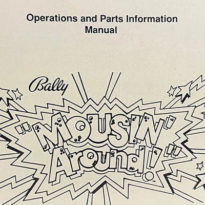 Bally Mousin' Around Pinball Machine Game Manual Schematics - Image 1 of 3