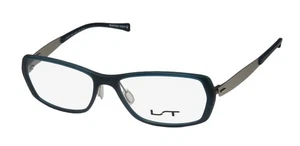 NEW LIGHTEC 7032L EYEWEAR BLUE 50-14-135 FULL-RIM UNISEX BG014 RECTANGULAR METAL - Picture 1 of 8